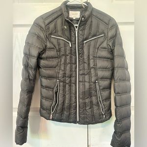 Laundry gray light puffer jacket
